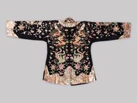 Two Sets of Embroidered Silk Wedding Gowns