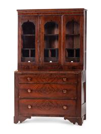 A Classical Mahogany Secretary Bookcase