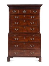 A George III Mahogany Chest-on-Chest