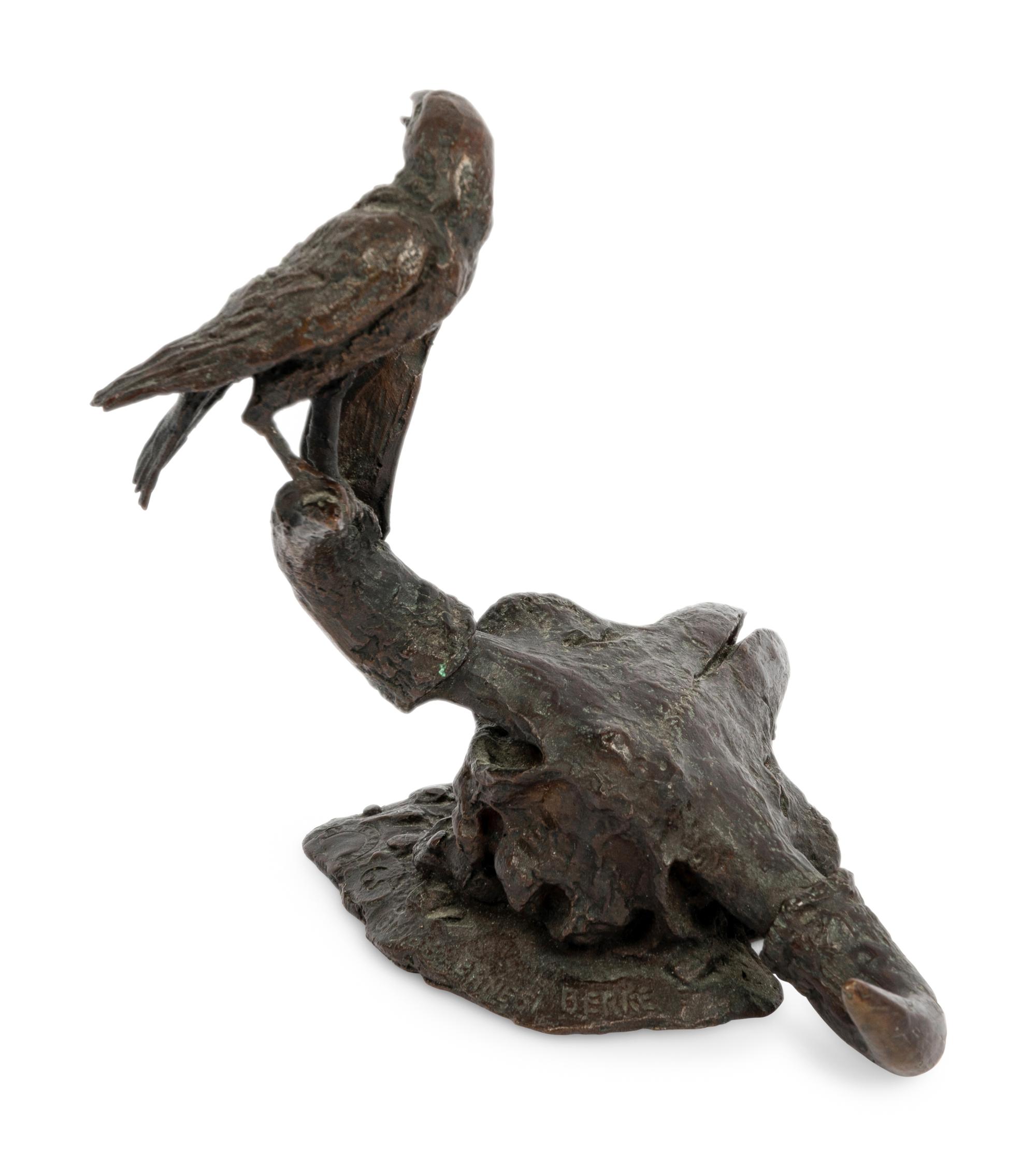 Crow on a Buffalo Skull , number 65