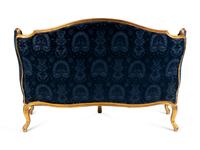 A Louis XV Style Carved Giltwood Canape — 19TH CENTURY