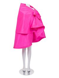 Unlabeled Haute Couture Tiered Cape with Bow, Attributed to Pierre Cardin, 1980s