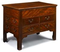 The Charles Carroll Chippendale mahogany metamorphic architect's desk anglo/irish, circa 1770