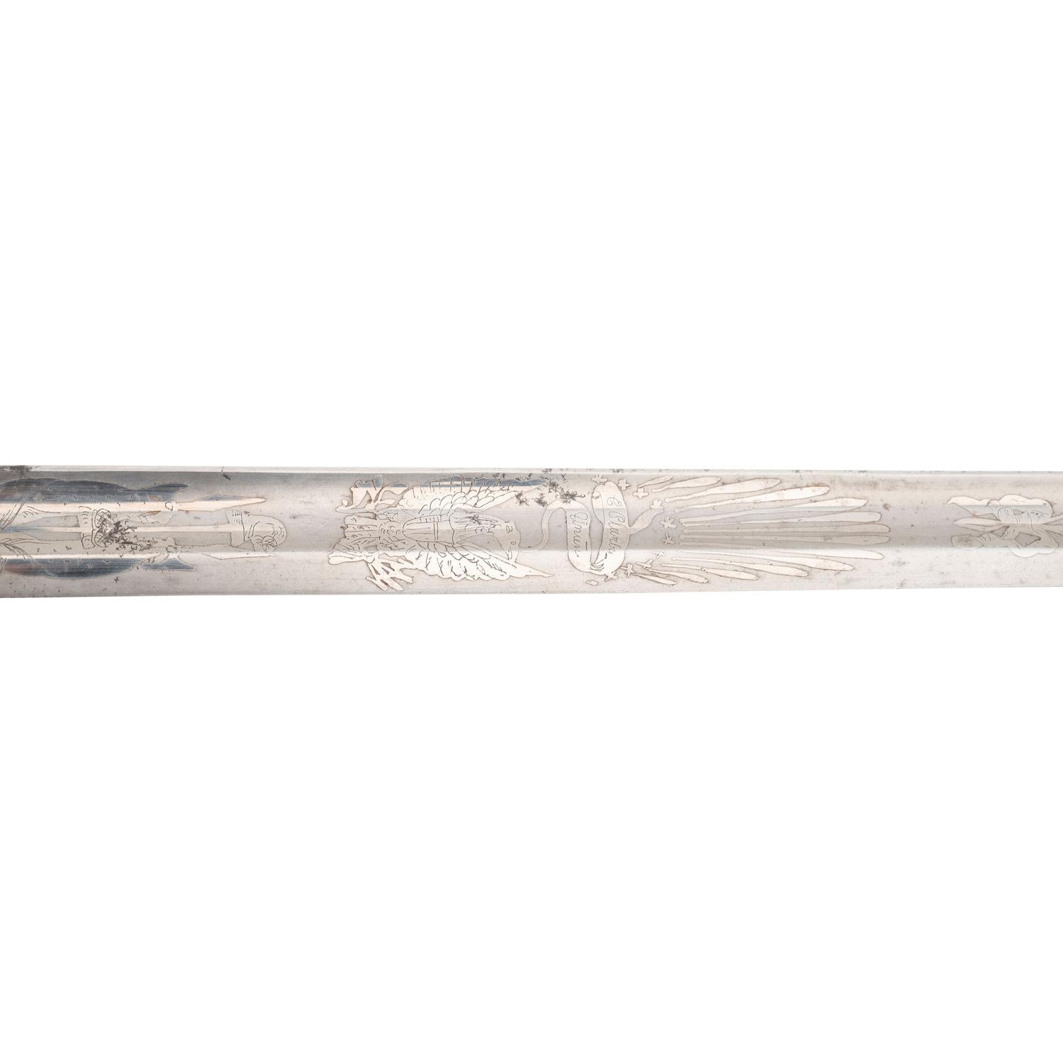 Two Presentation Swords to Lieutenant and Colonel (General) Gershom Mott, An Ames 1840 Officers Sword and an Ames 1850 Foot Officers Sword