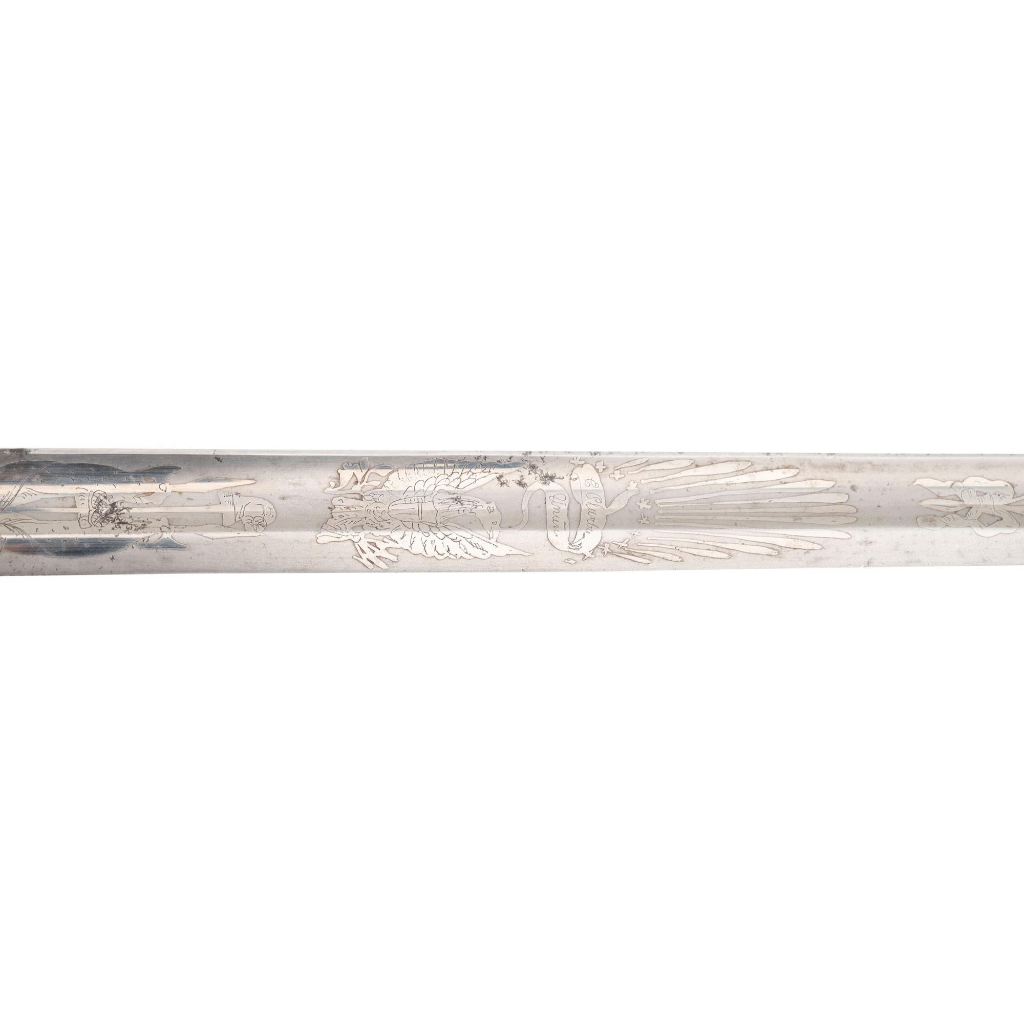 Two Presentation Swords to Lieutenant and Colonel (General) Gershom Mott, An Ames 1840 Officers Sword and an Ames 1850 Foot Officers Sword