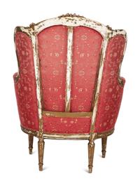 A Louis XVI Style Painted Bergère