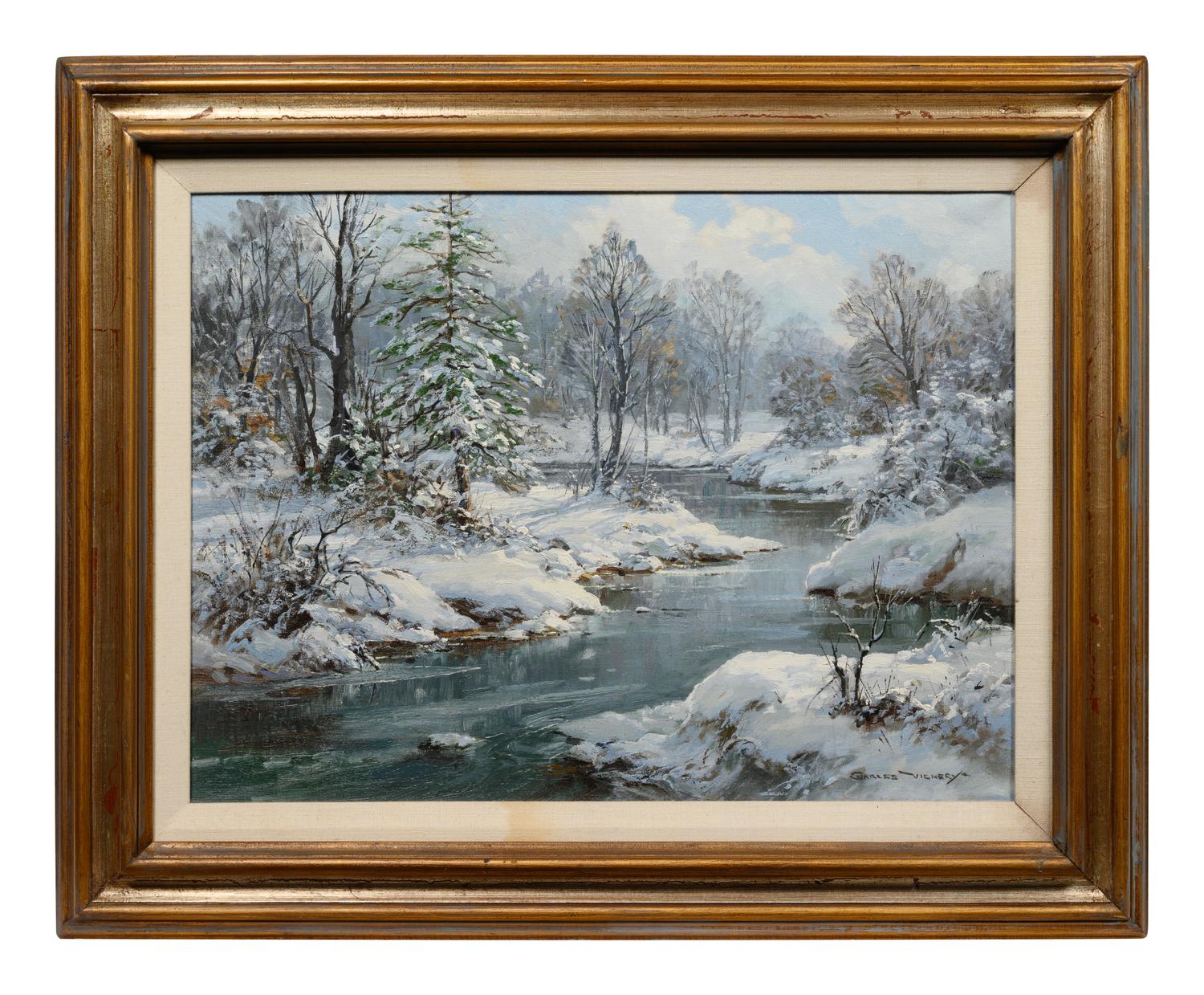 Forest Stream in Winter