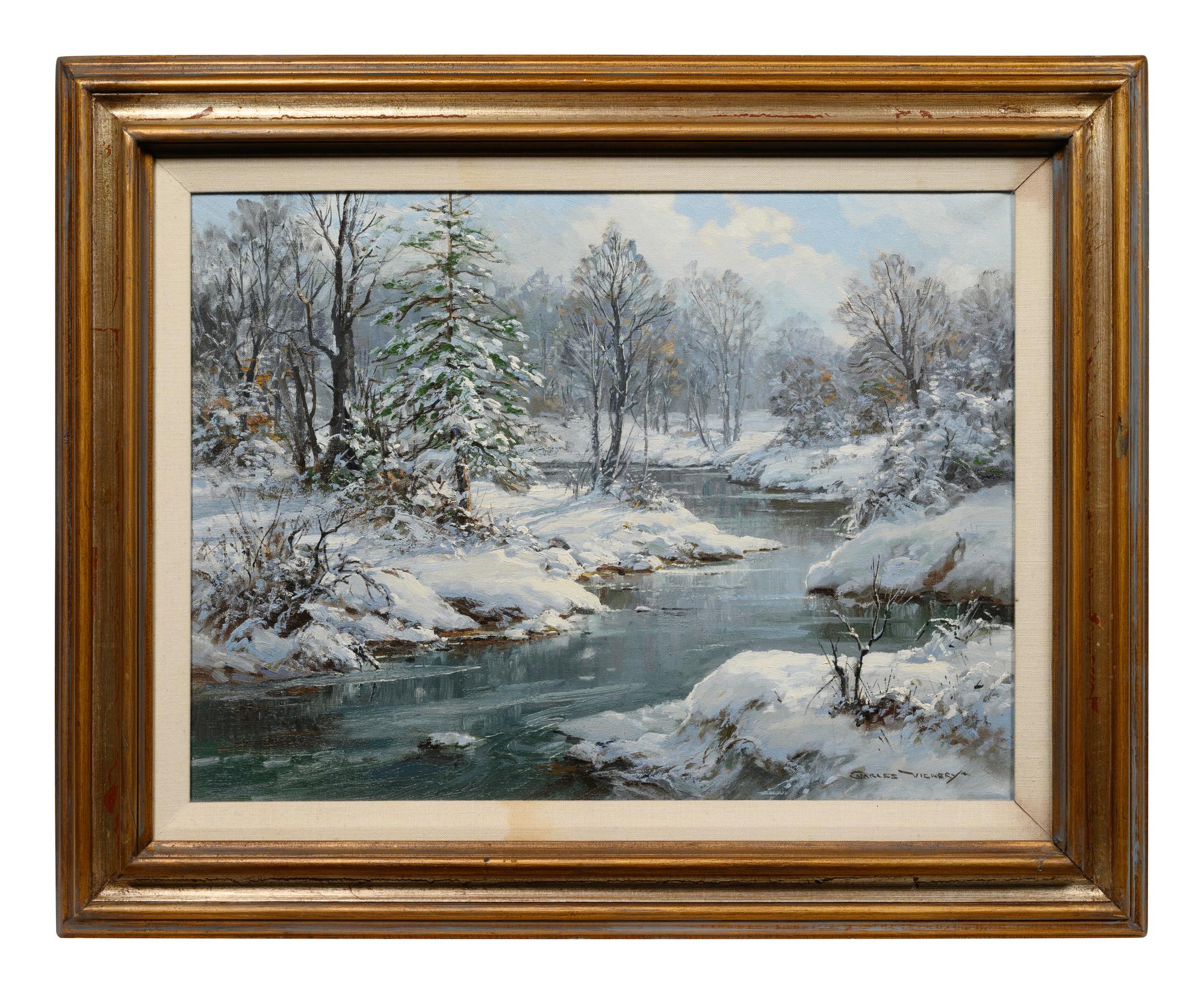 Forest Stream in Winter