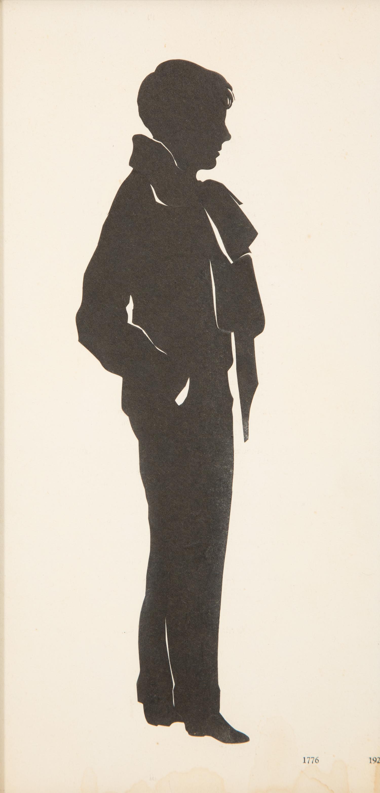An Assemblage of Framed Paper Silhouettes Featuring 3 Beatrix Sherman Works