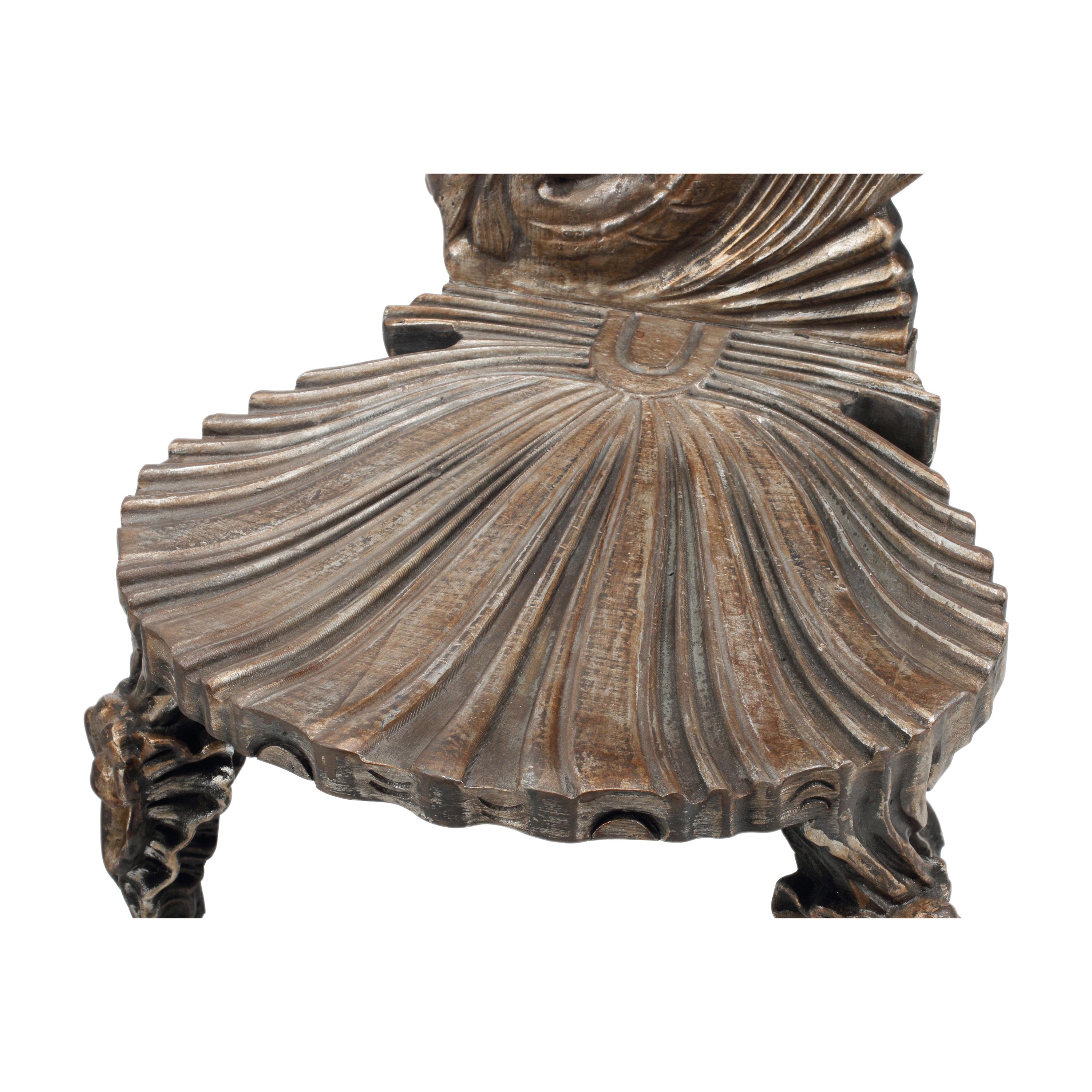 A Pair of Venetian "Grotto" Style Side Chairs