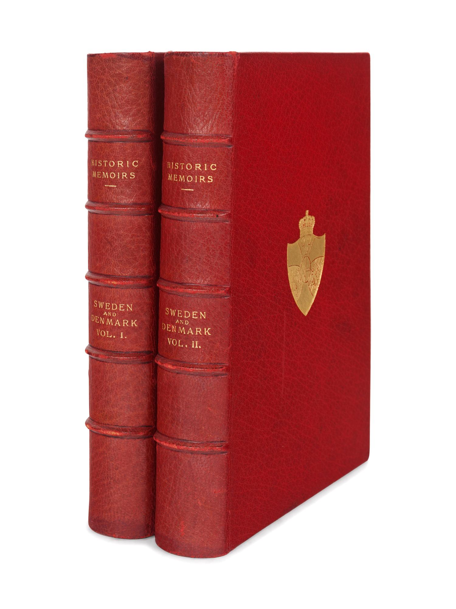 BROWN, John. Memoirs of the Courts of Sweden and Denmark. Philadelphia: George Barrie & Son, n.d.