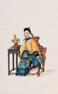 A Set of 12 Chinese Export Pith Paintings, Late 19th/Early 20th Century 清晚期 通草畫人物圖鏡框12幅