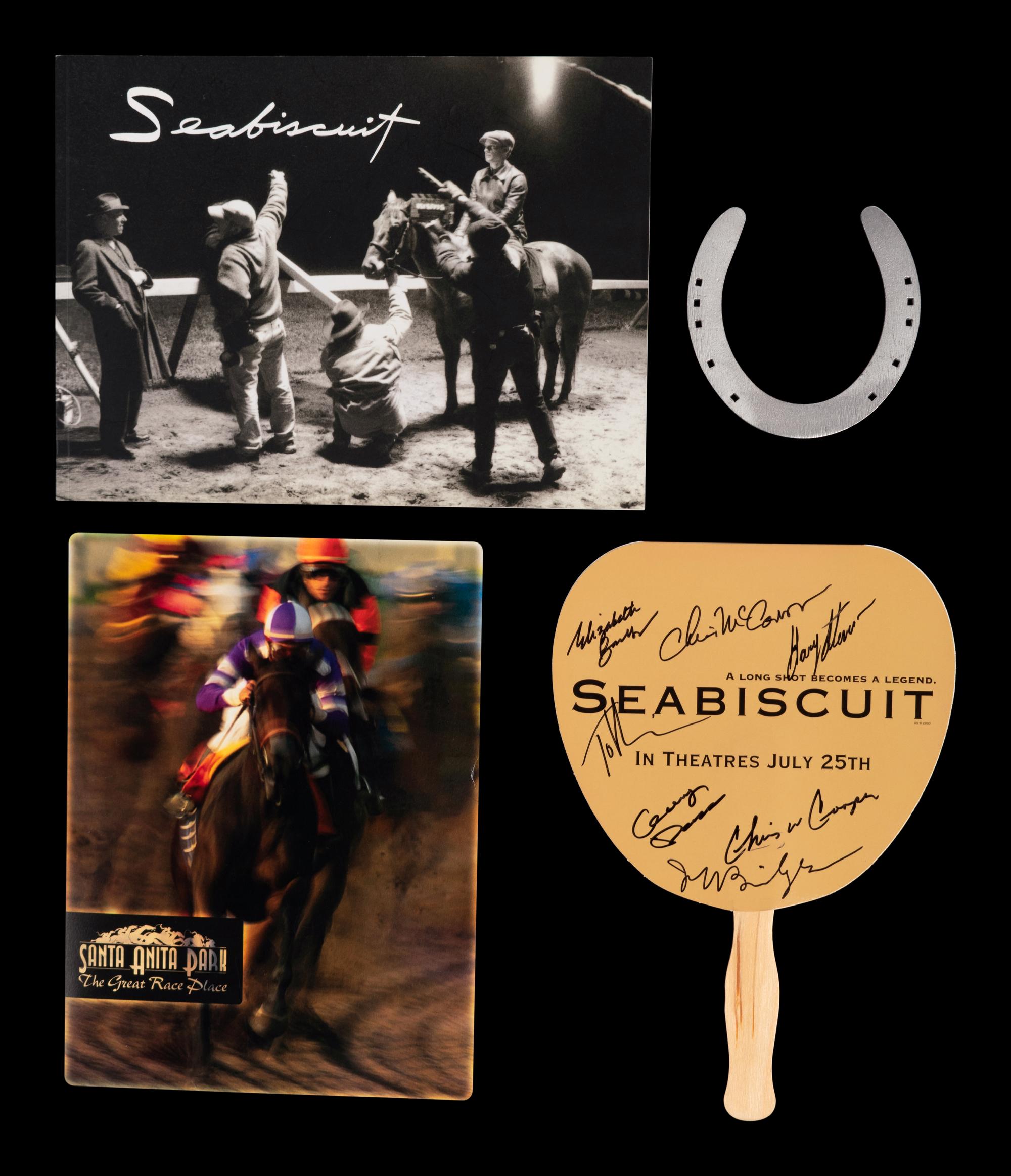 (Film Memorabilia) A group of memorabilia from the film Seabiscuit . Universal Pictures, 2003. Comprising: