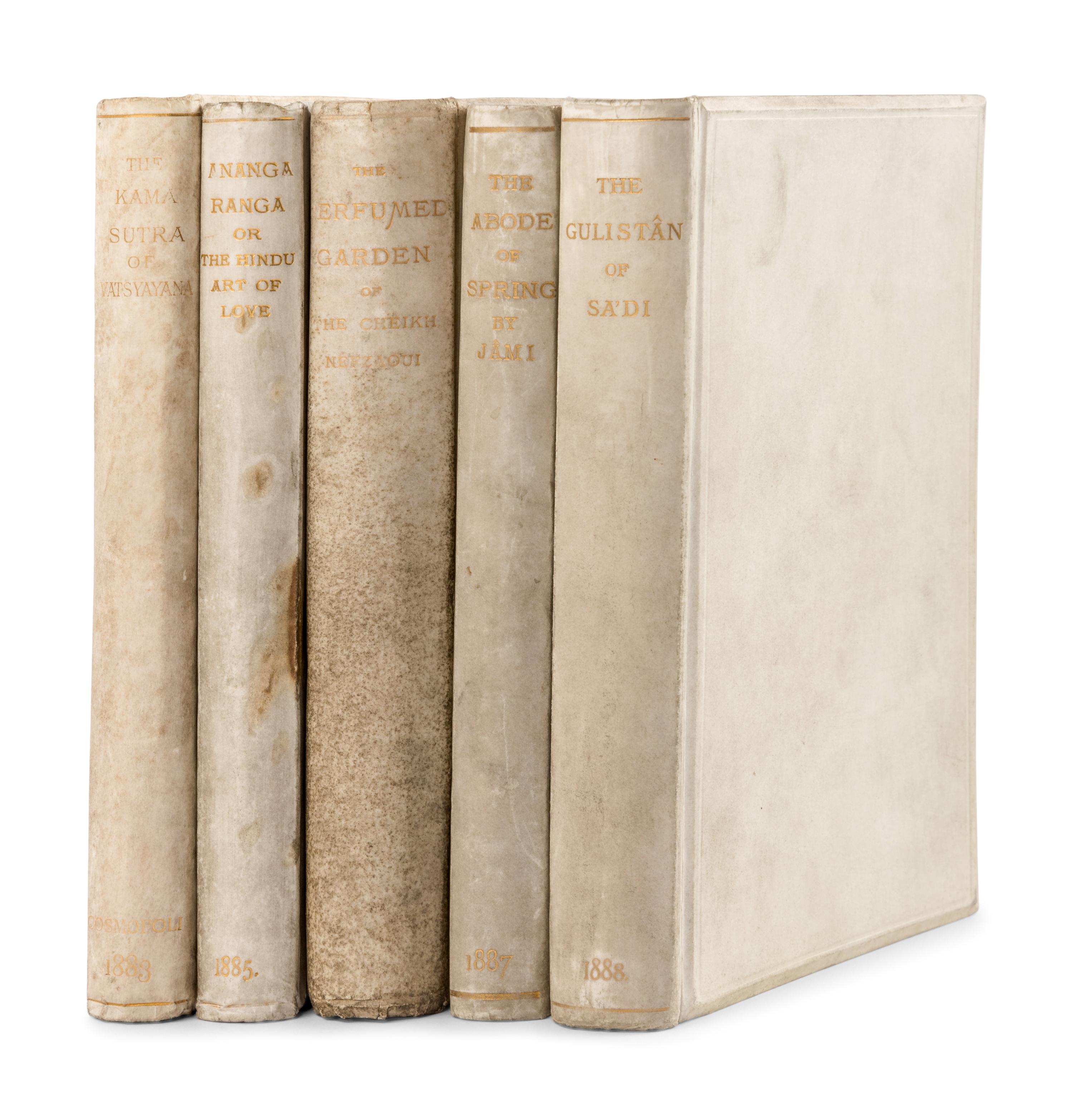 [BURTON, Richard Francis, Sir (1821-1890), translator]. A group of 5 works published by the Kama Shastra Society, comprising: