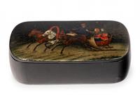 A Russian Lacquer Snuff Box