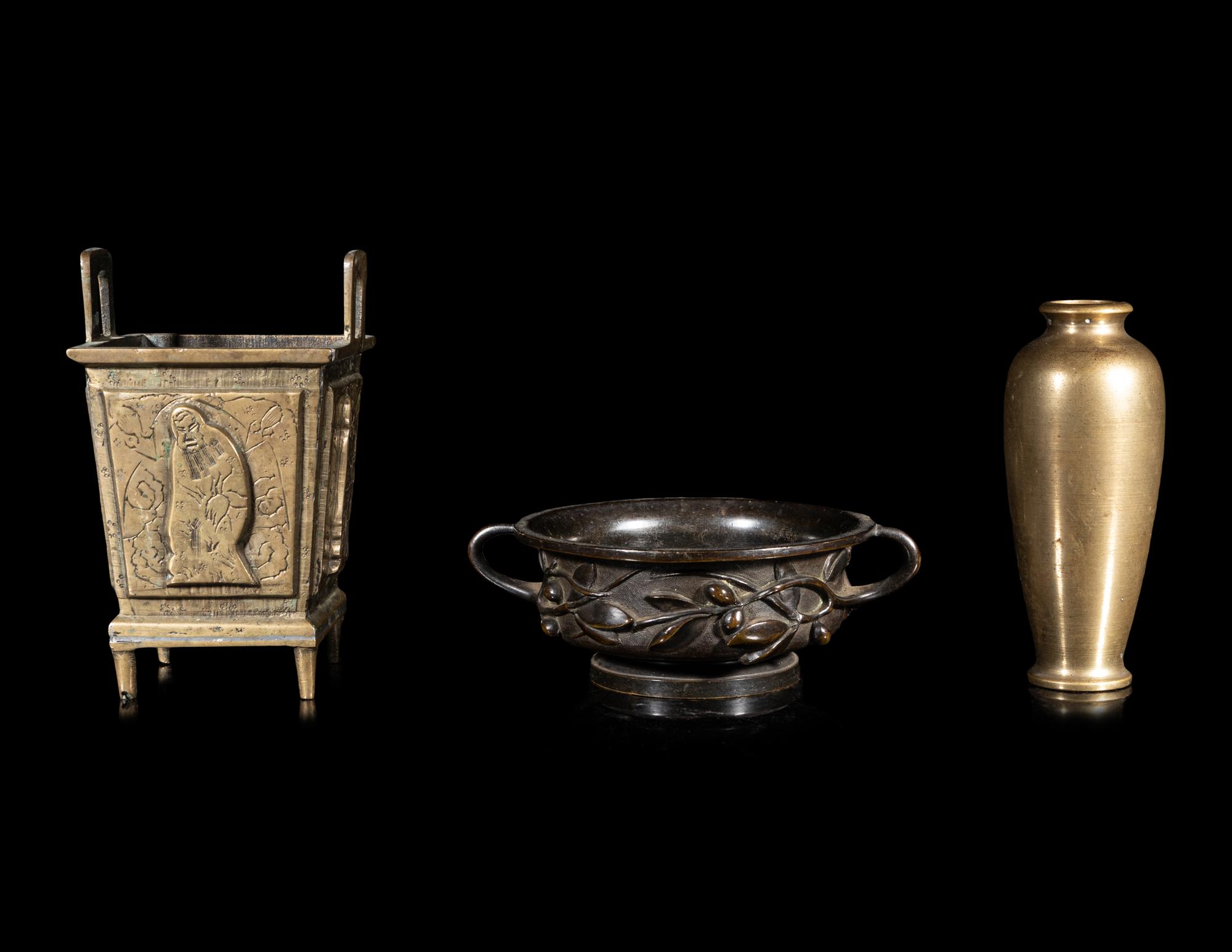 Three Chinese Metal Vessels