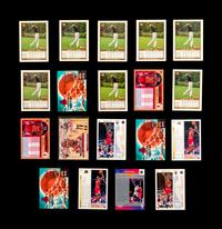 A Group of 54 1990s Michael Jordan Basketball and Baseball Cards,