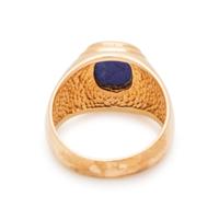 YELLOW GOLD AND LAPIS LAZULI RING