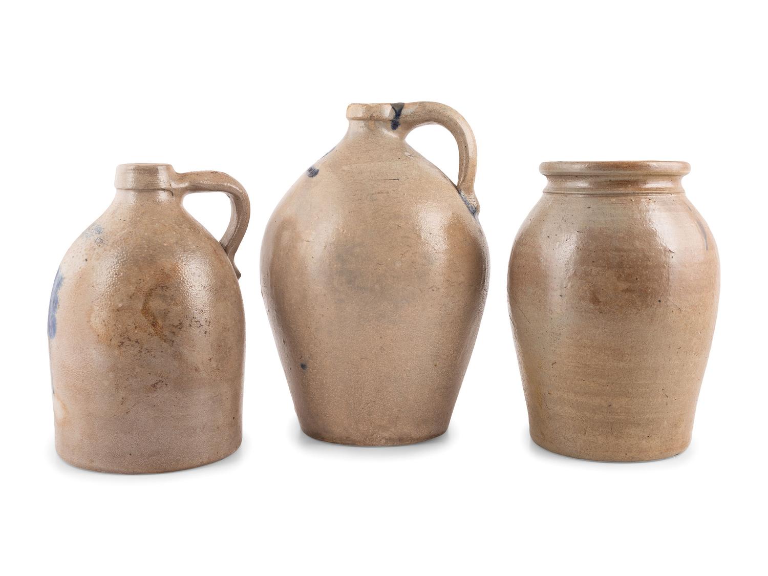 Three Stoneware Vessels