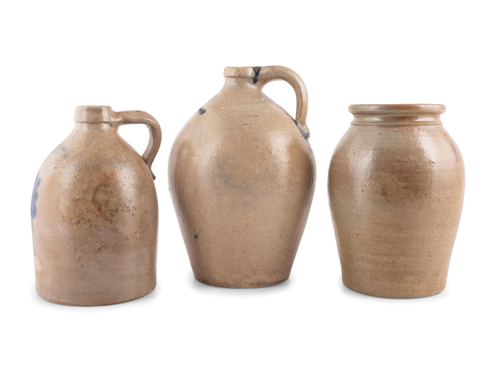 Three Stoneware Vessels