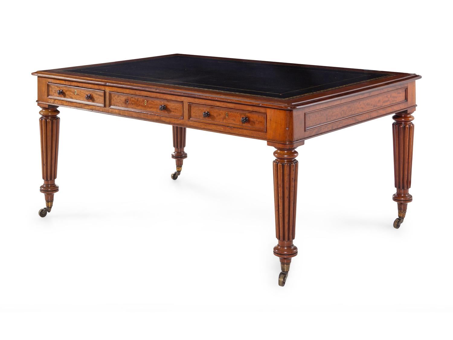 A William IV Mahogany Partners Desk