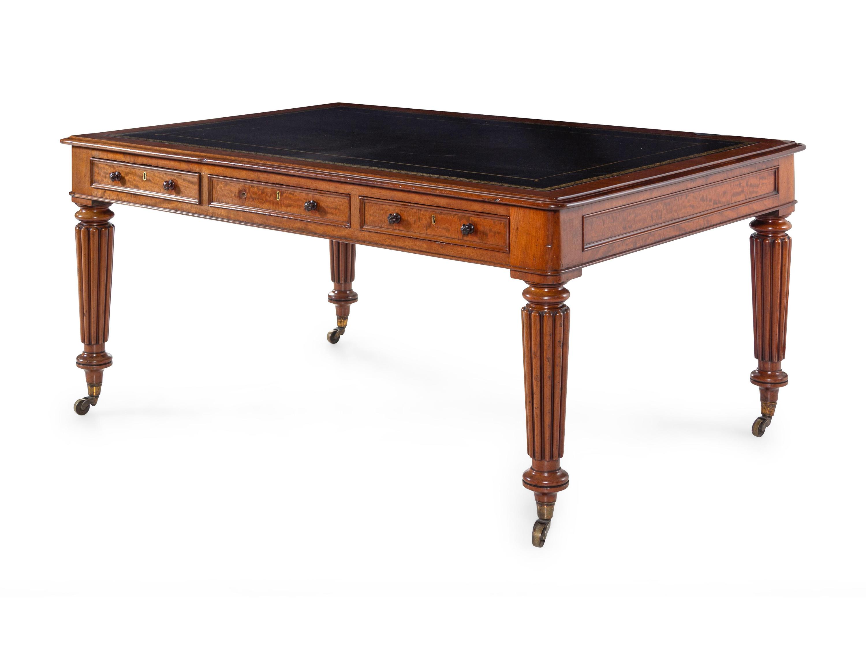 A William IV Mahogany Partners Desk