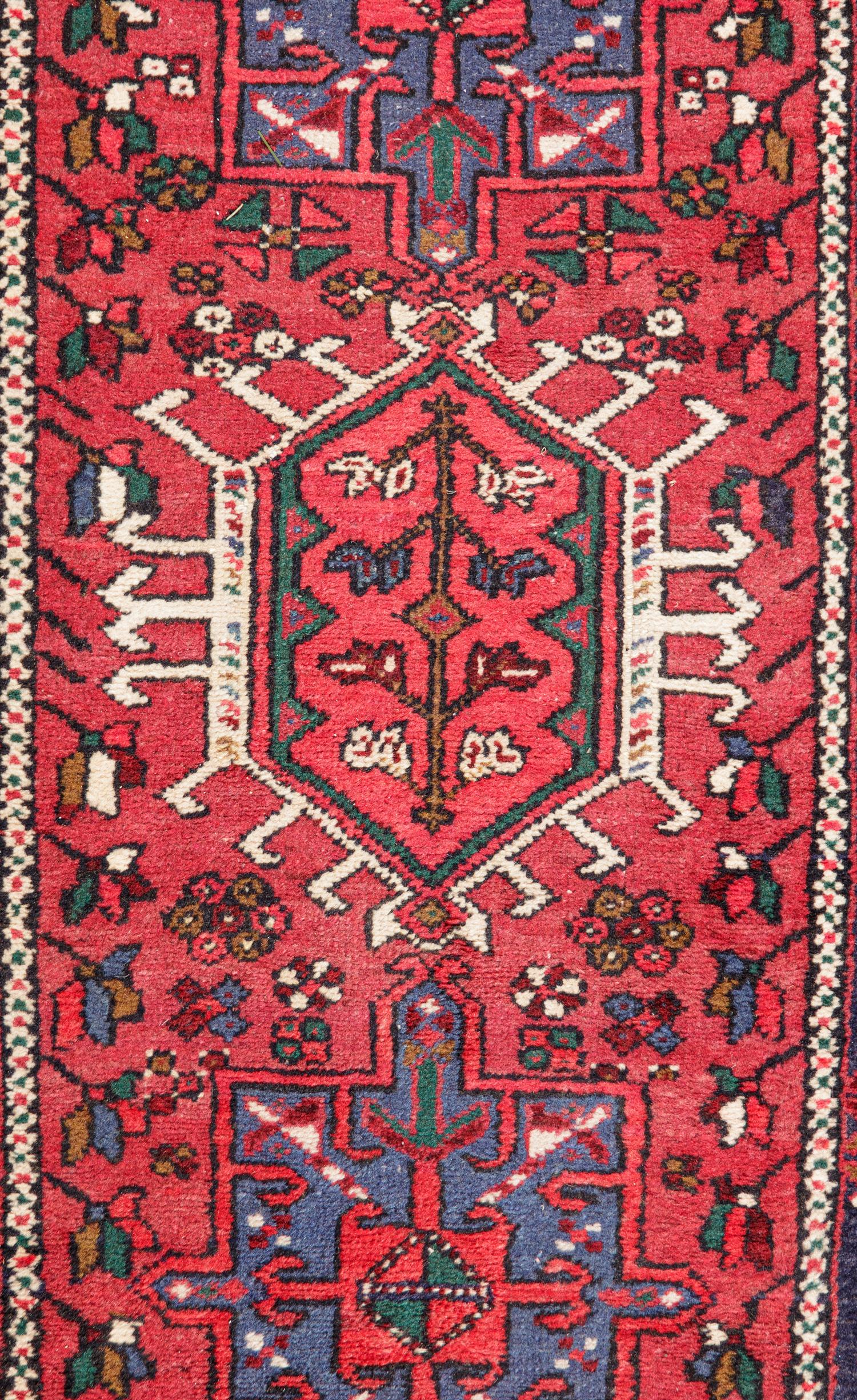 A Heriz Wool Runner