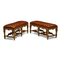 A Pair of Régence Style Giltwood Window Seats