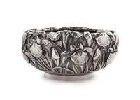 A Large Japanese Silver Repoussé Bowl