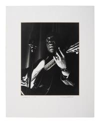[EARLY PHOTOGRAPHY] -- [MUSIC]. GOTTLIEB, William P. (1917-2006), photographer. Lead Belly (Huddi Ledbetter), ca 1940 (printed later).
