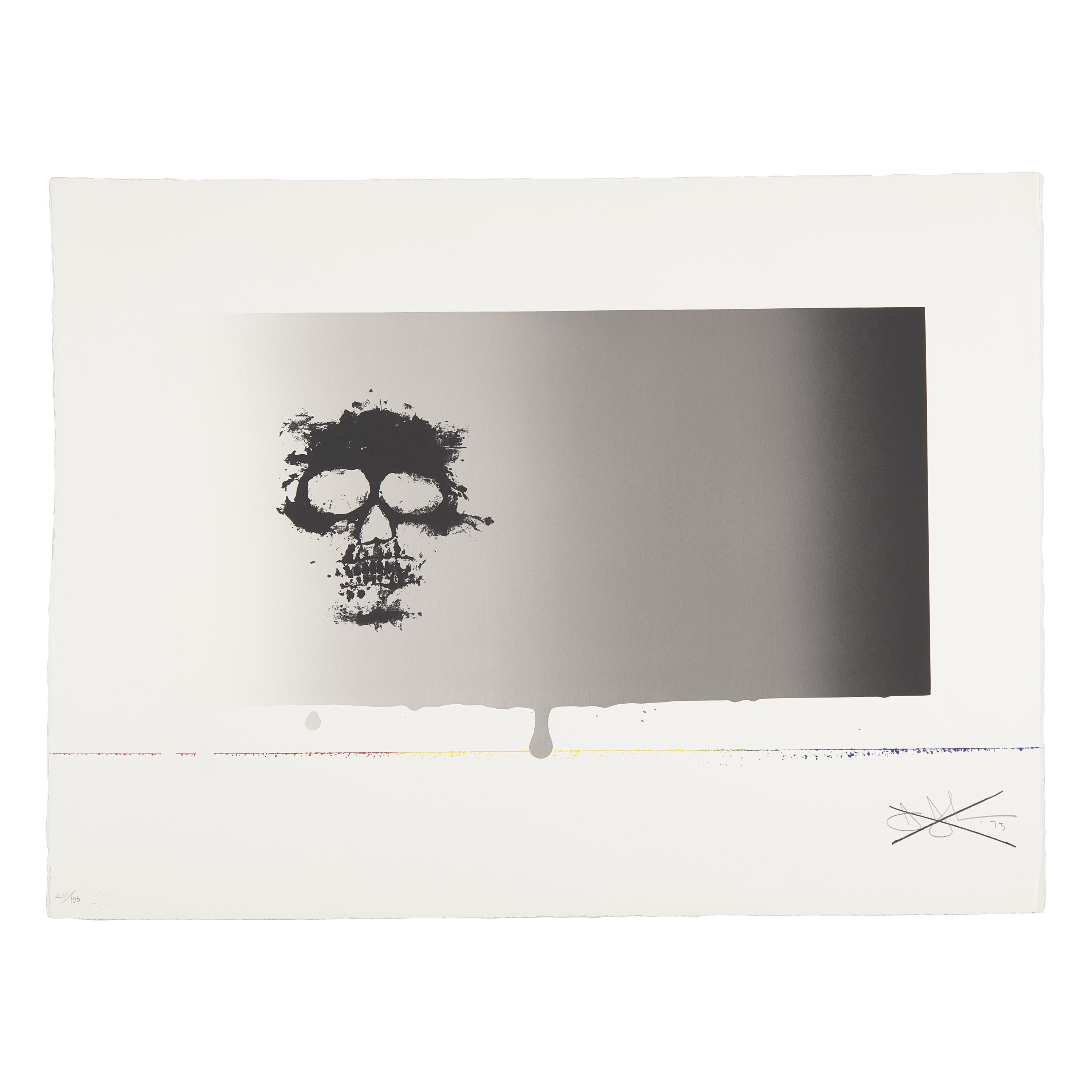 Jasper Johns (American, b. 1930) — Untitled (Skull) (from Reality and Paradoxes ), 1973