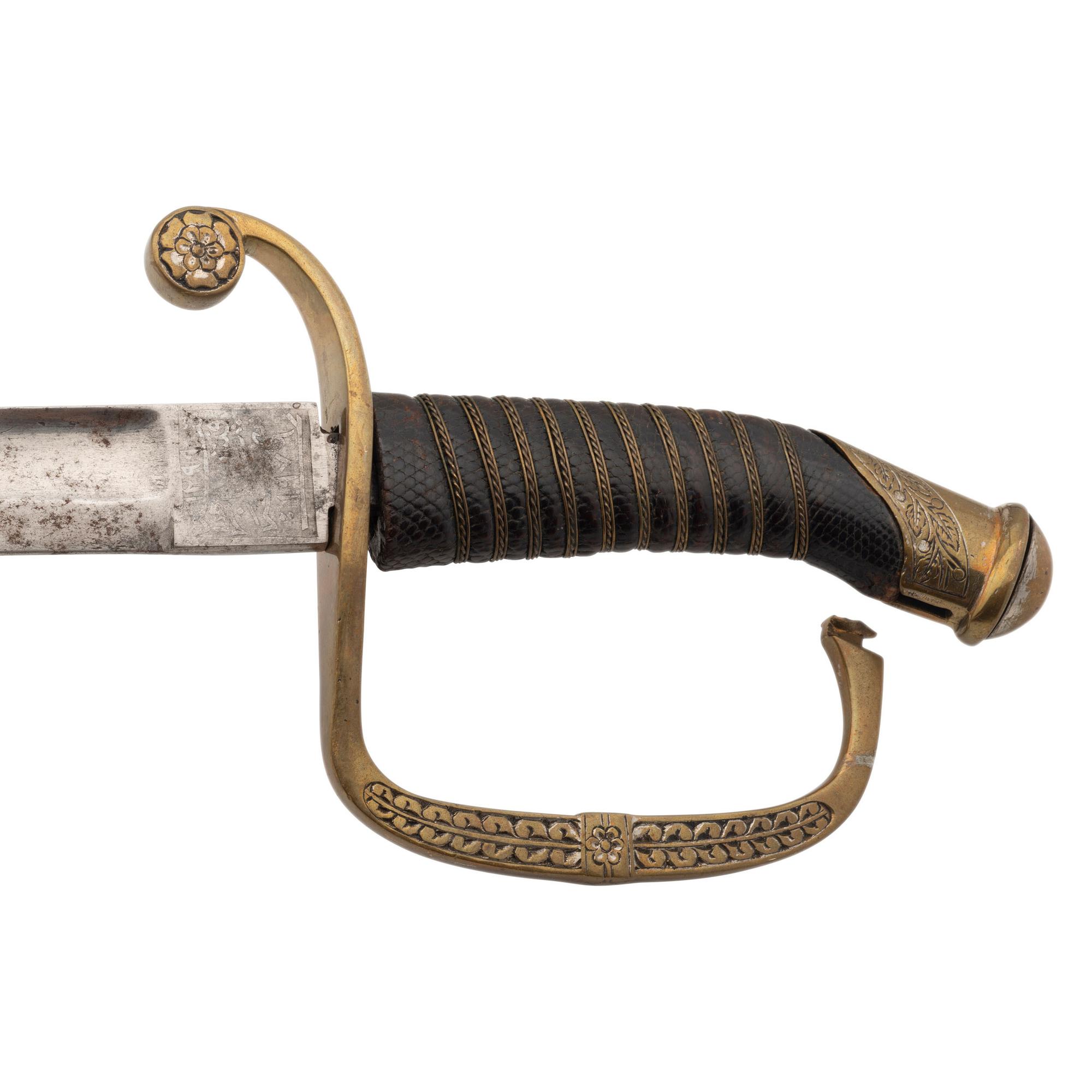 Lot of 3 Swords Including: British 1796 Pattern Spadroon and Two 19th Century Persian Cossack Sabers