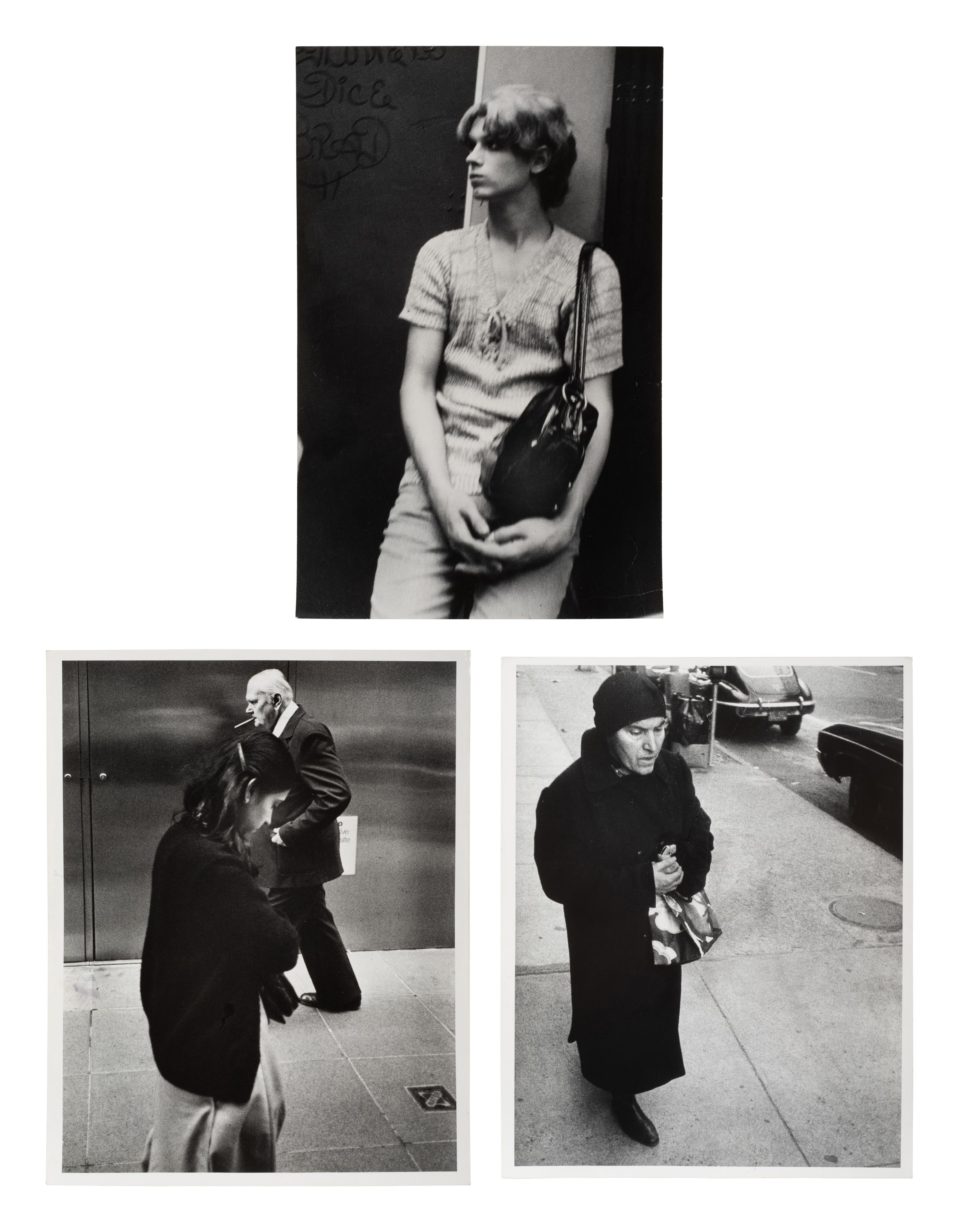 Leon Levinstein (American, 1913-1988) — Three Works from Street Scene , 1982-1983