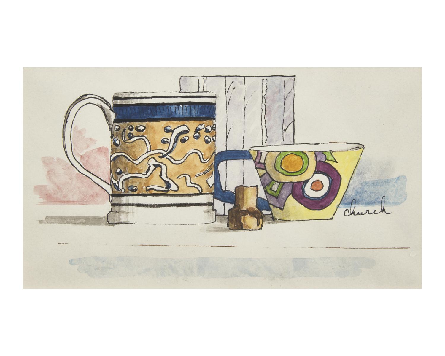 The Cork ; together with four Still Lifes with Crockery (Five Works)