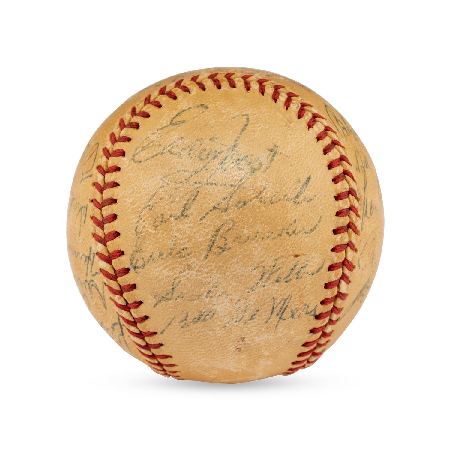 A 1948 Philadelphia Athletics Team Signed Autograph Baseball Featuring Al Simmons (Beckett Authentication Services)