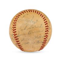 A 1948 Philadelphia Athletics Team Signed Autograph Baseball Featuring Al Simmons (Beckett Authentication Services)