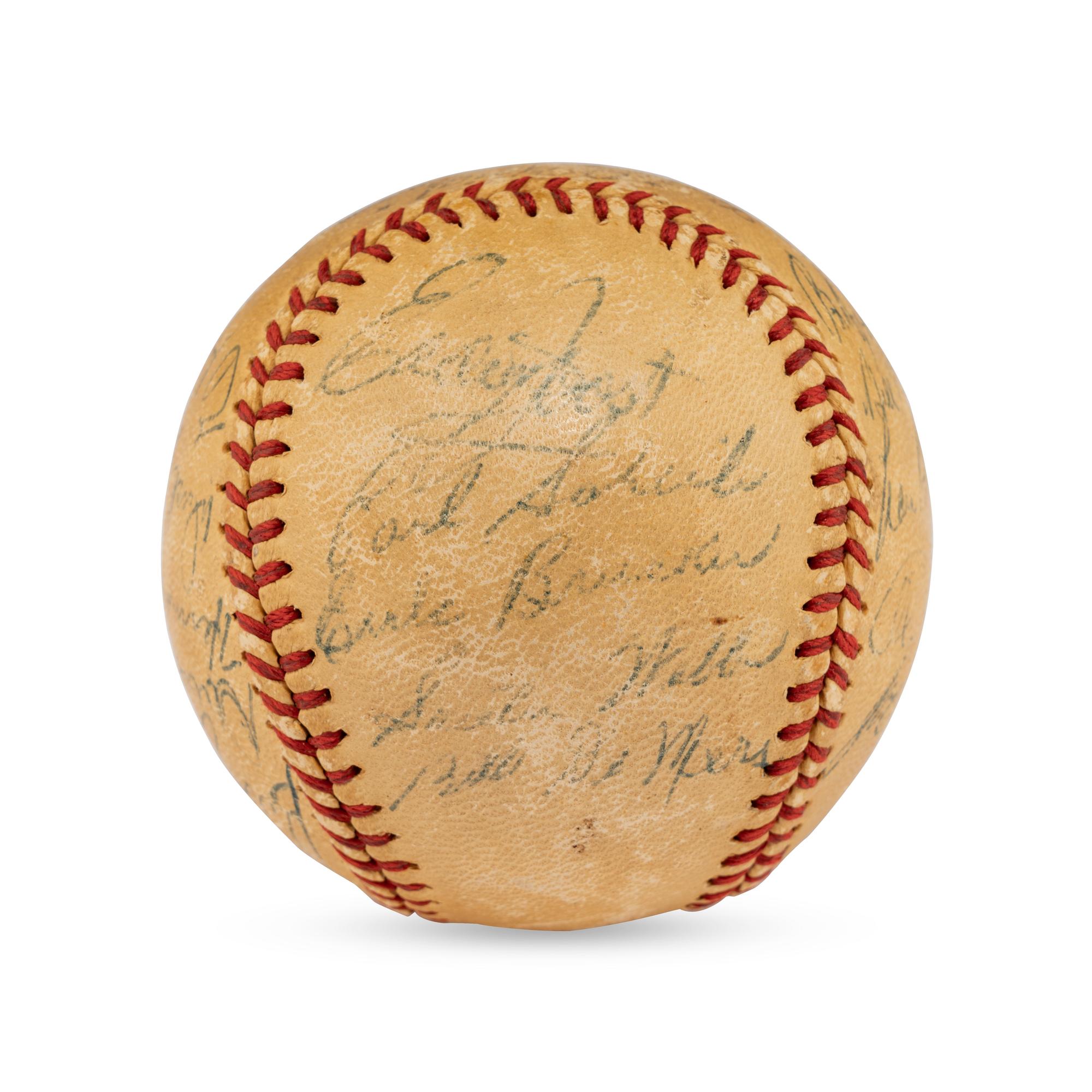 A 1948 Philadelphia Athletics Team Signed Autograph Baseball Featuring Al Simmons (Beckett Authentication Services)
