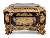 A Chinese Export Lacquered Work Box