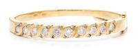 An 18 Karat Yellow Gold and Diamond Bracelet, 16.60 dwts.