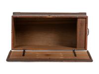 A Chippendale Wrought-Iron Mounted Painted Poplar and Pine Dower Chest
