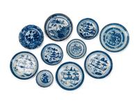 A Collection of Chinese Export Blue and White Porcelain