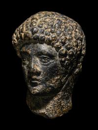 A Roman Bronze Head of Apollo