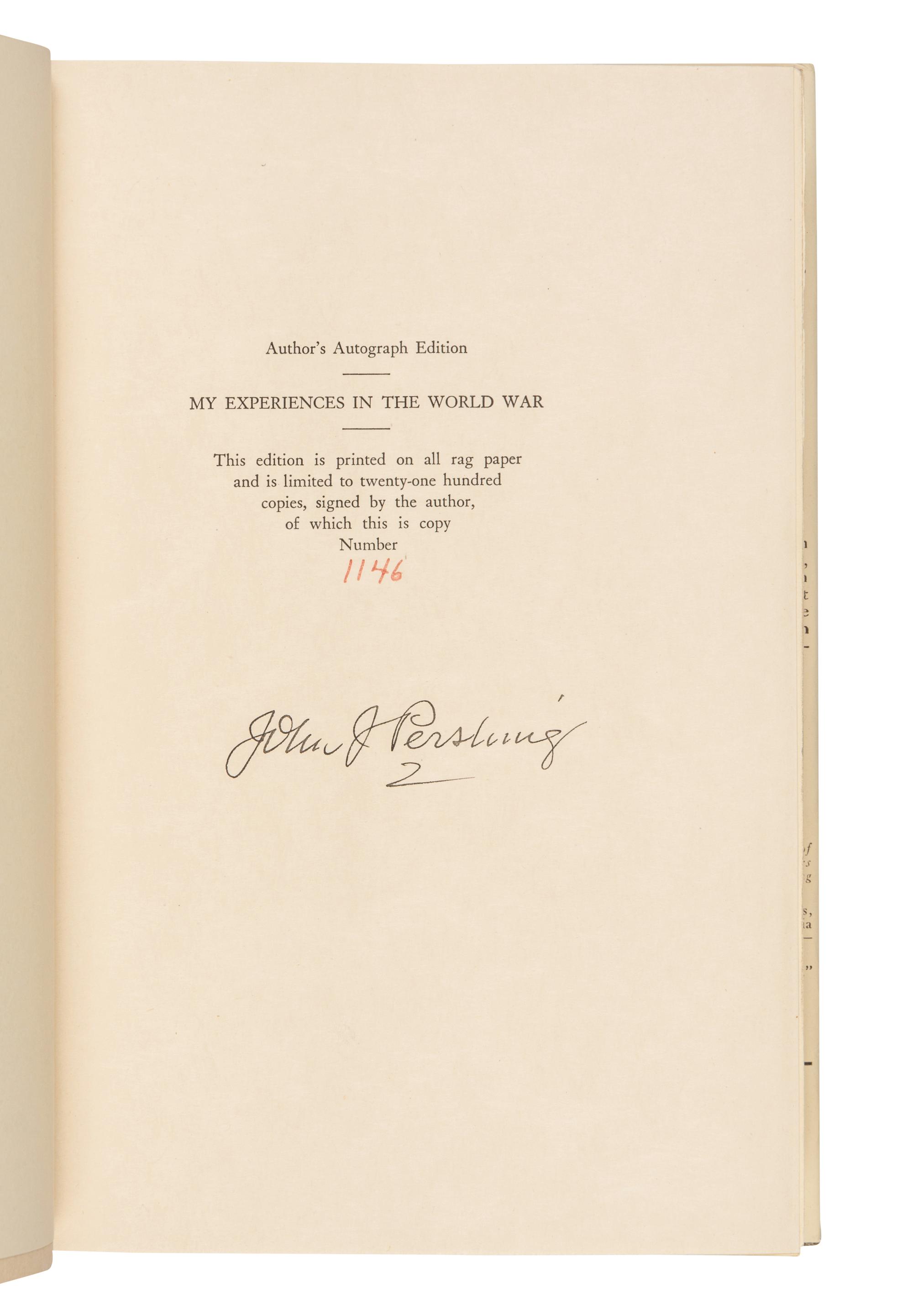 A group of 3 SIGNED LIMITED EDITIONS related to the history of the United States, comprising:
