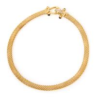 A 14 Karat Yellow Gold, Diamond and Onyx Necklace, 28.15 dwts.
