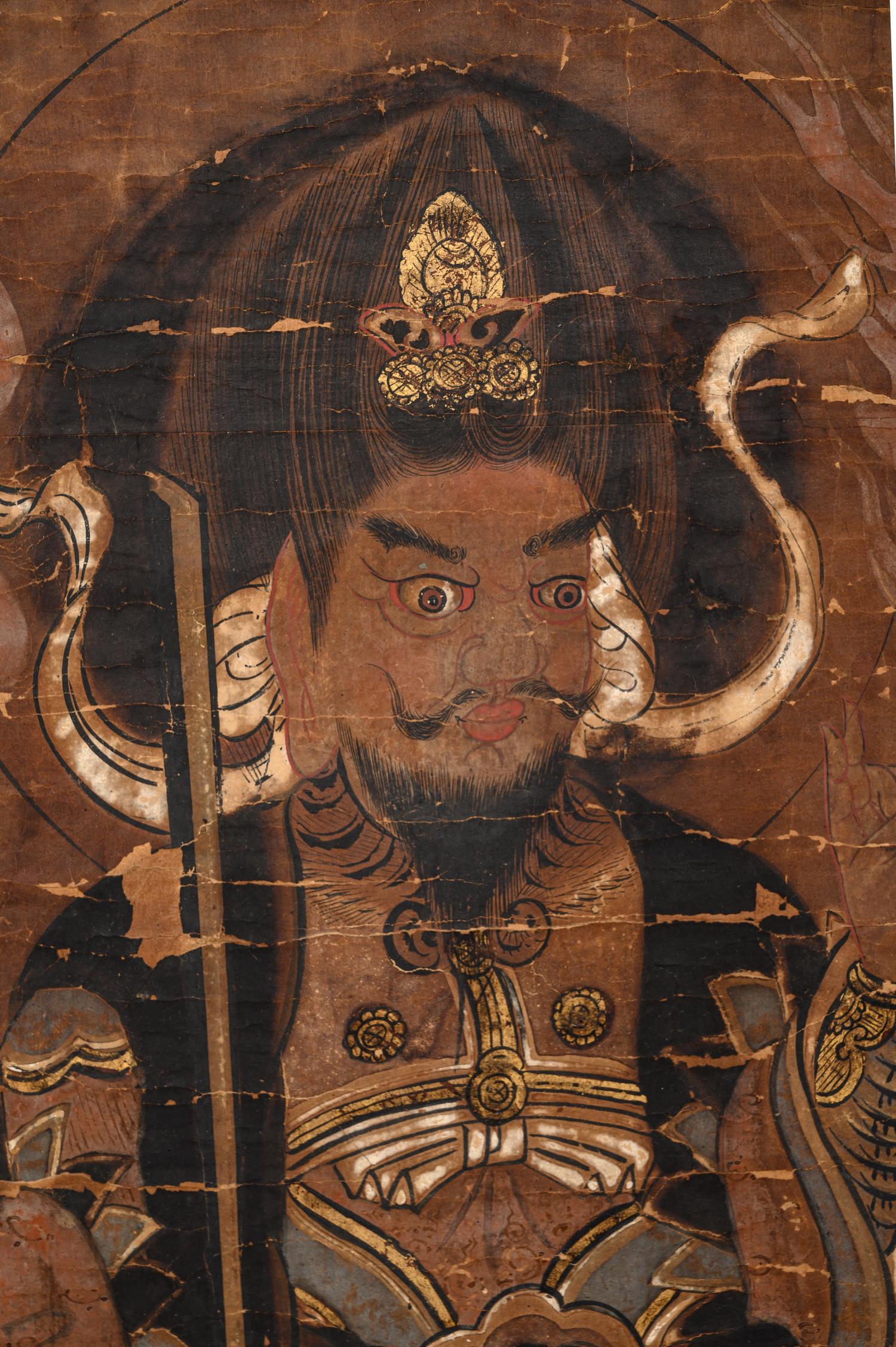 A Set of Six Japanese 'Buddhist' Paintings