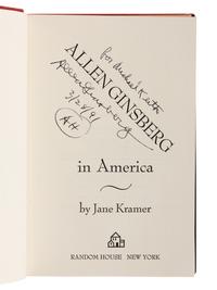 GINSBERG, Allen (1926-1997). A group of 12 works by or about Ginsberg, MANY SIGNED OR INSCRIBED, comprising: