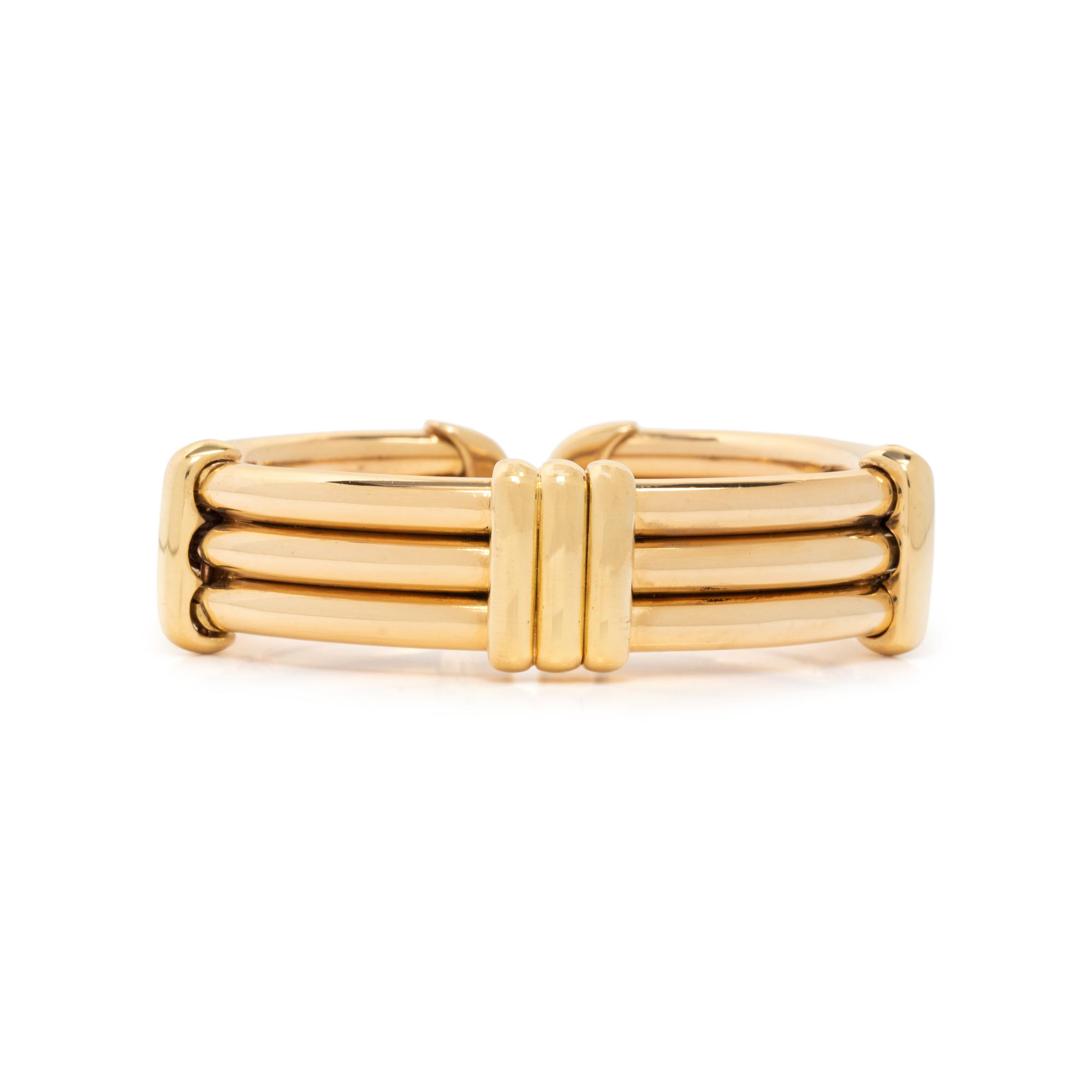 YELLOW GOLD CUFF BRACELET