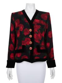 Four Yves Saint Laurent and Moschino Top Pieces: Three Jackets and One Blouse, 1980s