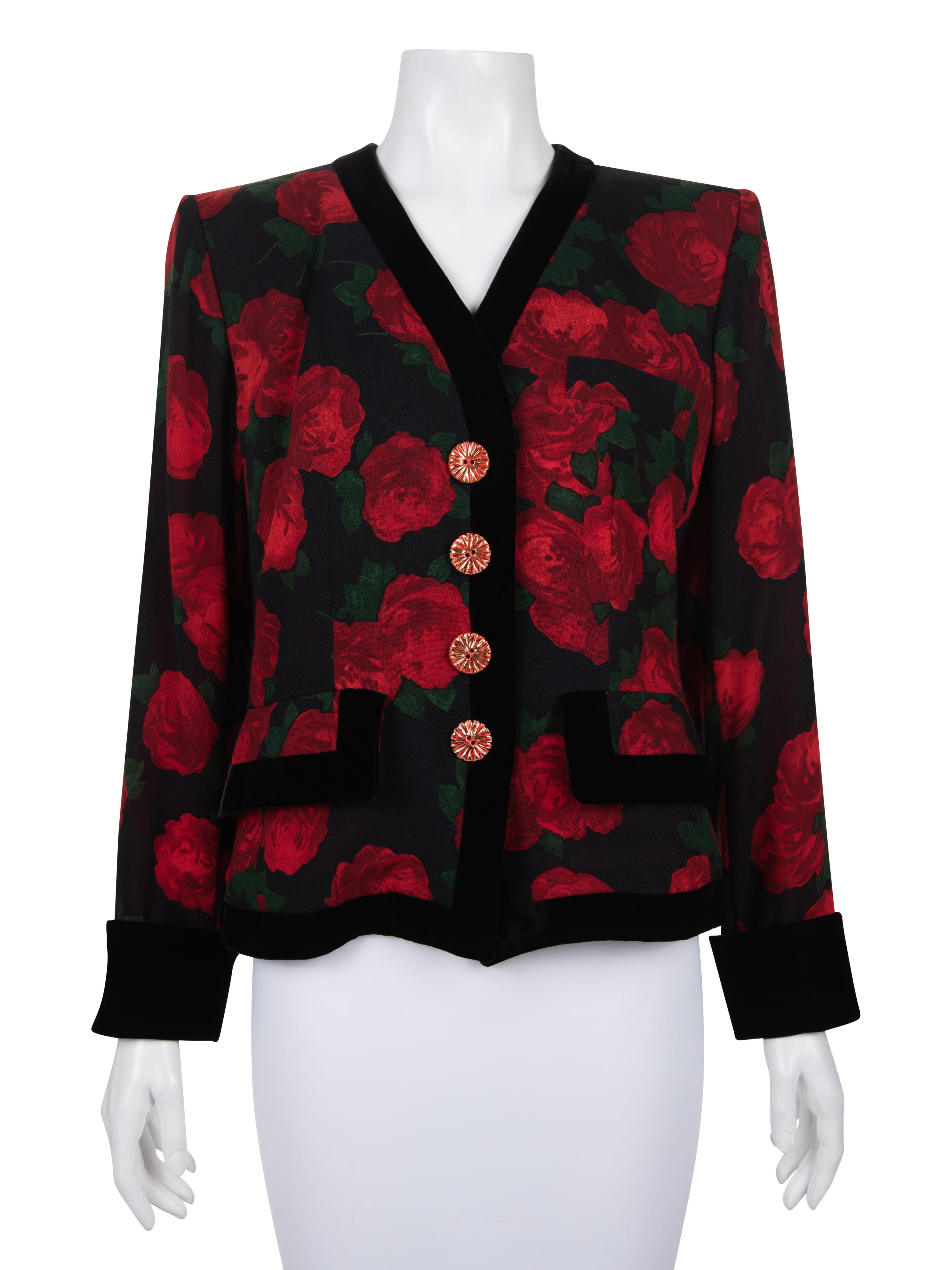 Four Yves Saint Laurent and Moschino Top Pieces: Three Jackets and One Blouse, 1980s