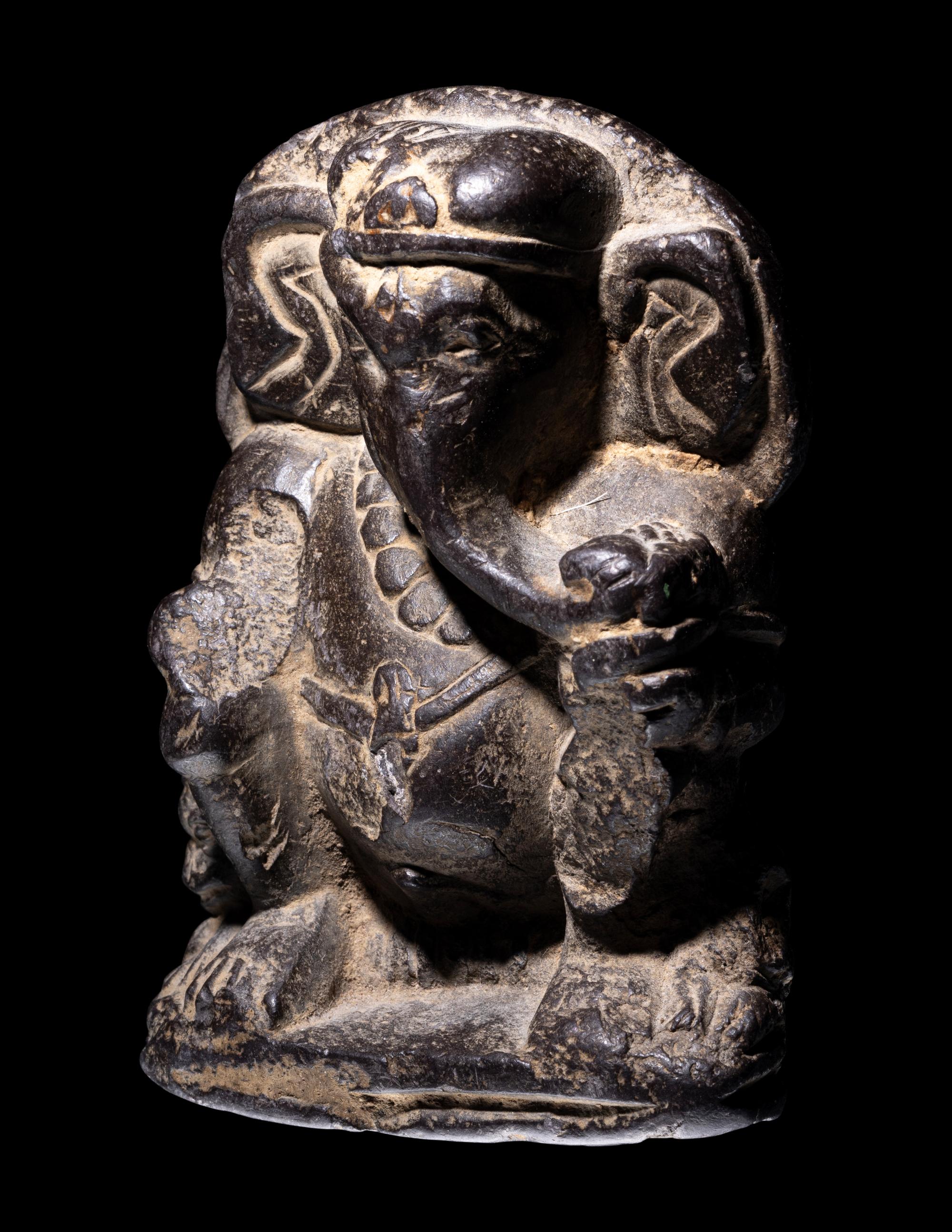 A Stone Figure of Ganesha